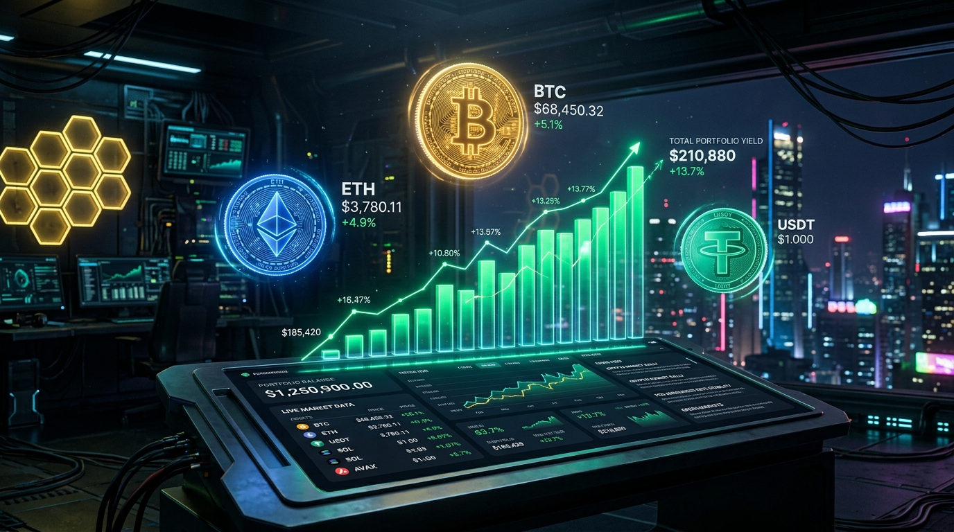 Investment growth dashboard